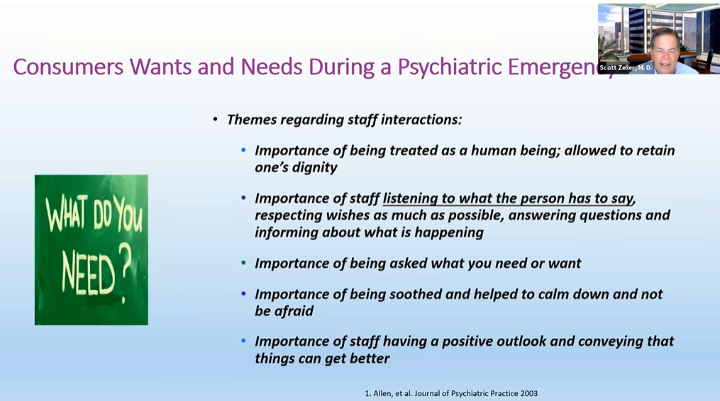 Improving Emergency Psychiatric Assessment, Treatment, and Healing